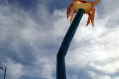 Our crab season mascot Pinchy!